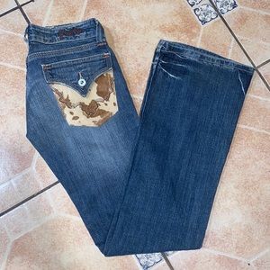 Miss Me fur jeans denim pants bottoms